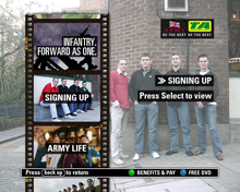 Army Interactive TV screenshot