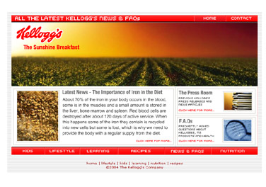 Kellogg's Alarabi homepage