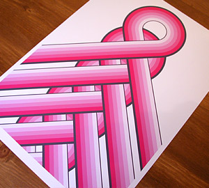 Pink Ribbon magazine illustration