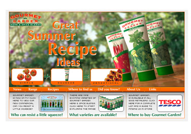 Gourmet Garden website