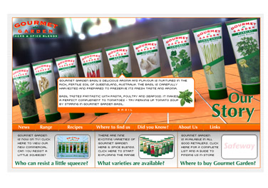 Gourmet Garden website