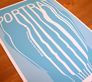 Portrait exhibition poster illustration